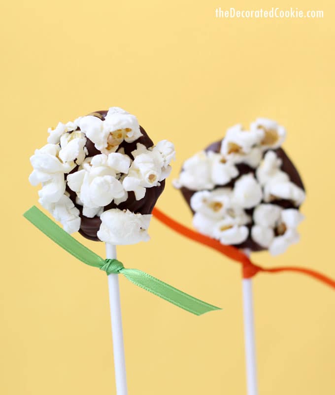 chocolate popcorn pops 