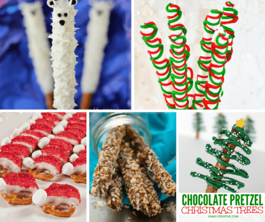 20 Christmas pretzels treats 