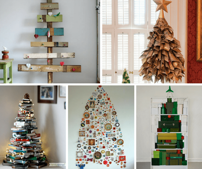 31 treeless Christmas trees -- unique, alternative Christmas trees 