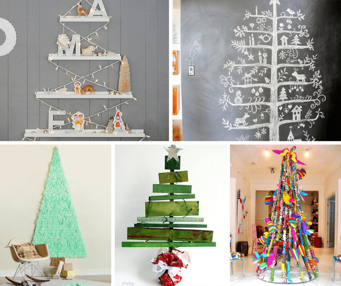 31 treeless Christmas trees -- unique, alternative Christmas trees 