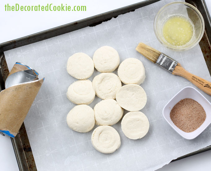 biscuits on baking tray