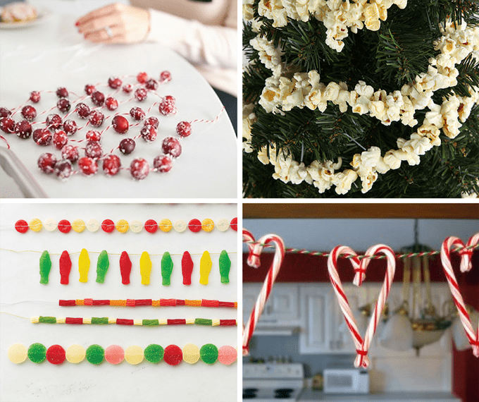 16 Christmas garlands from food