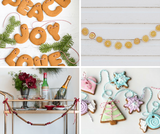 16 Christmas garlands from food