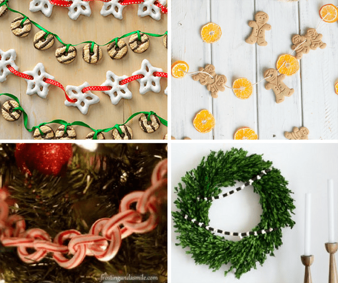 16 Christmas garlands from food