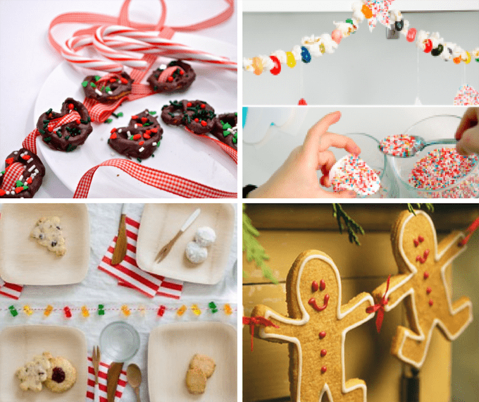 16 Christmas garlands from food