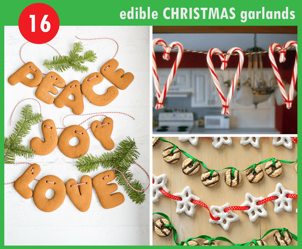 16 DIY christmas garlands from food