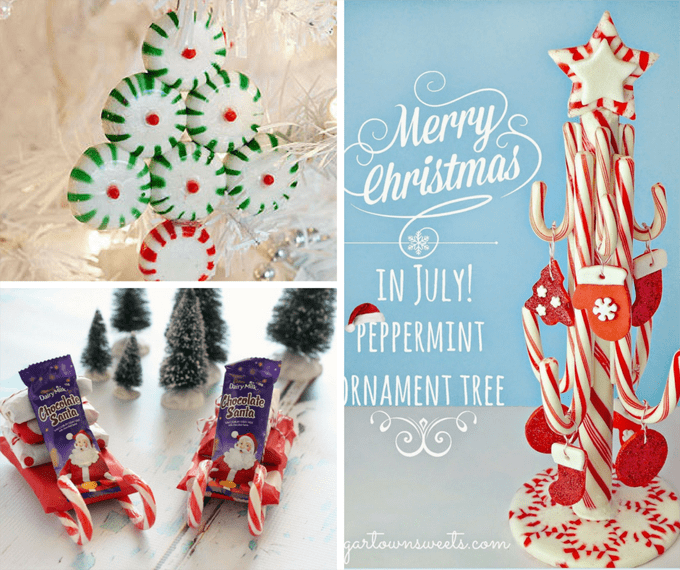 21 peppermint candy crafts for Christmas