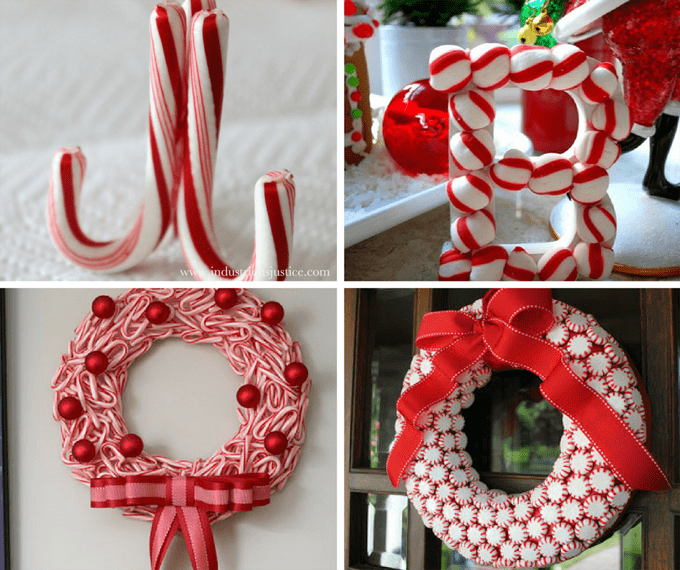 A Roundup Of 21 Peppermint Candy Crafts For Christmas