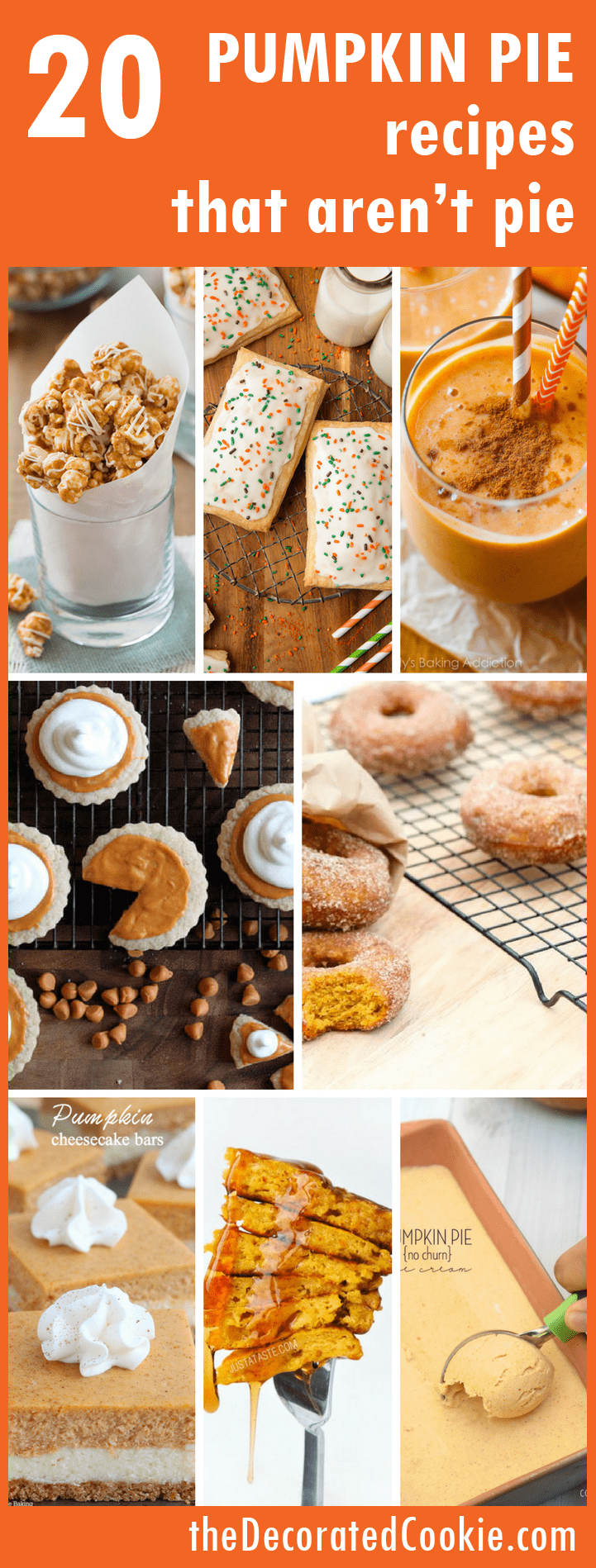 20 pumpkin pie recipes that are not pie -- alternative Thanksgiving desserts