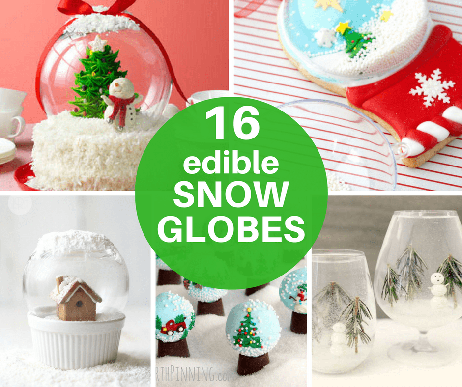 16 edible snowglobes for Christmas