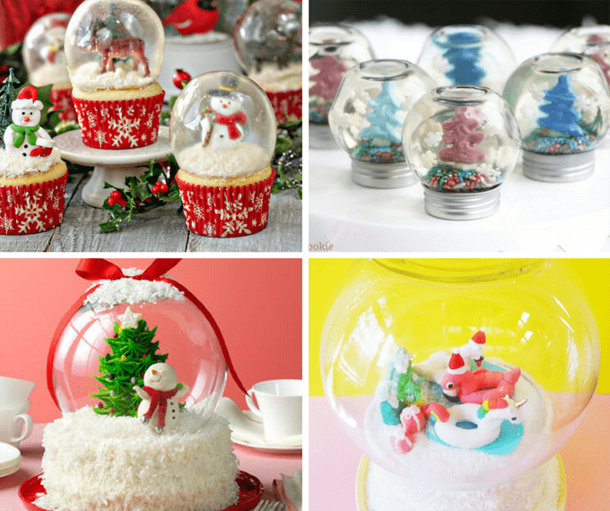 16 edible snowglobes for Christmas