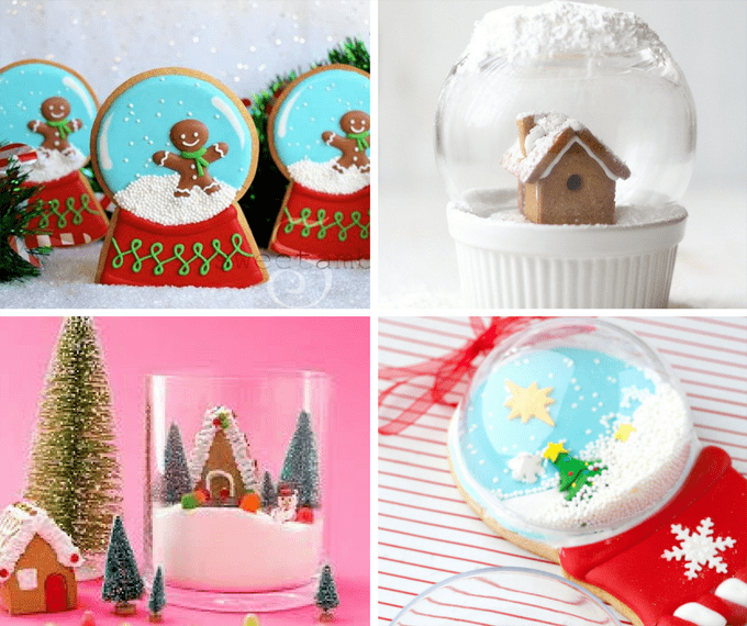 16 edible snowglobes for Christmas