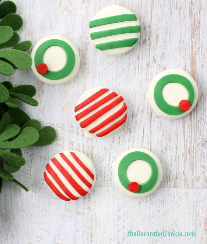 candy clay Christmas Oreos 