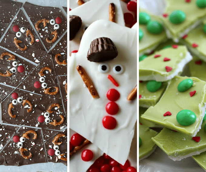 easy chocolate bark ideas for Christmas, great homemade gift idea 