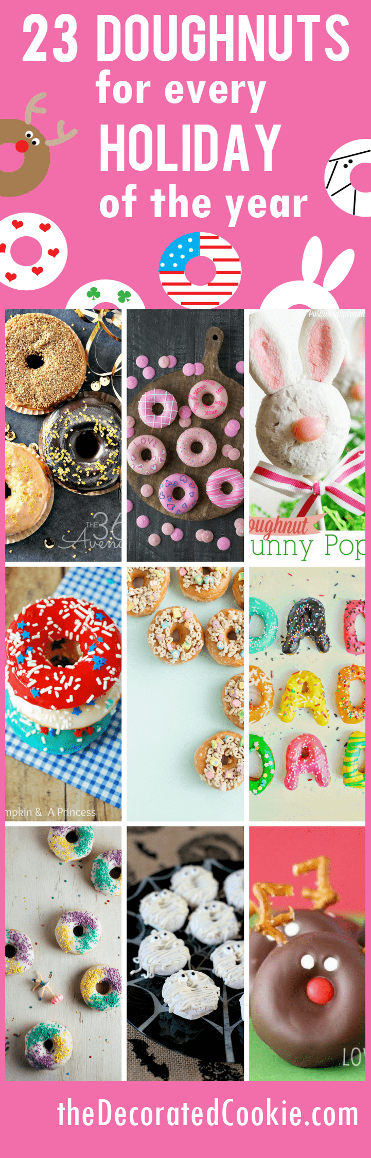 roundup of doughnuts for every holiday of the year 