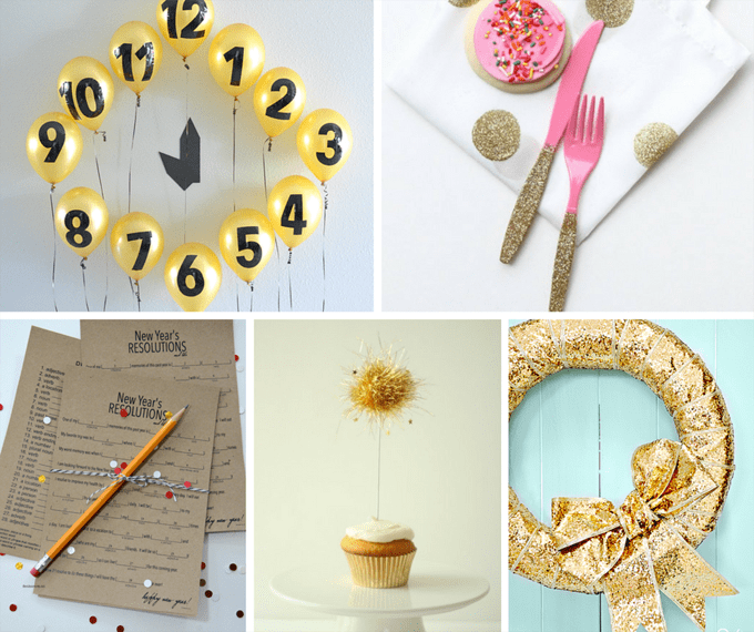 25 awesome DIY ideas for New Year's Eve