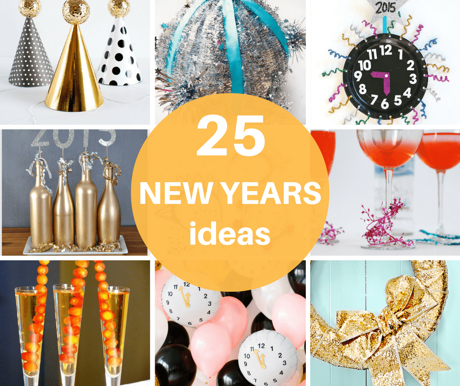 25 awesome DIY New Year&#039;s Eve ideas for your holiday party.