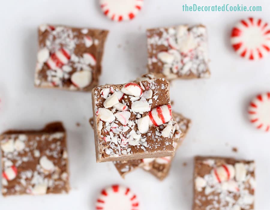 3 ingredient Peppermint Schnapps Boozy fudge 