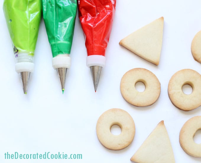cookies and icing bags
