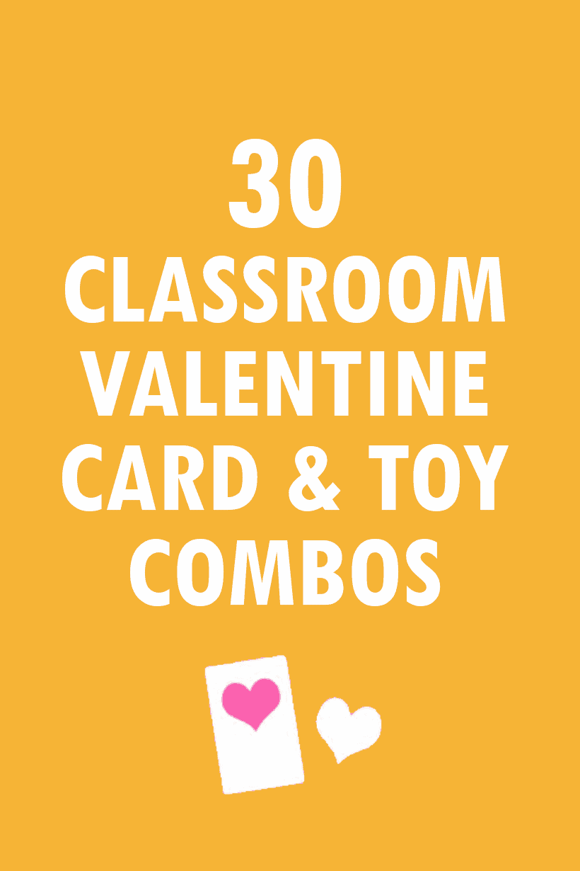 30 Valentine's Day classroom cards and toys