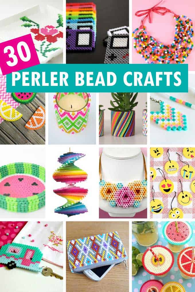 perler bead crafts collage