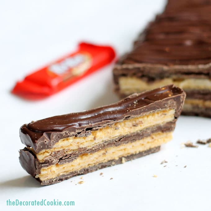 giant homemade Kit Kat Bar