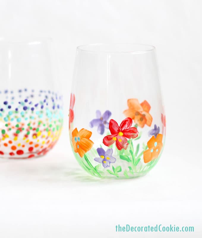 Beautiful painted wine glass.  Diy bottle crafts, Painted wine