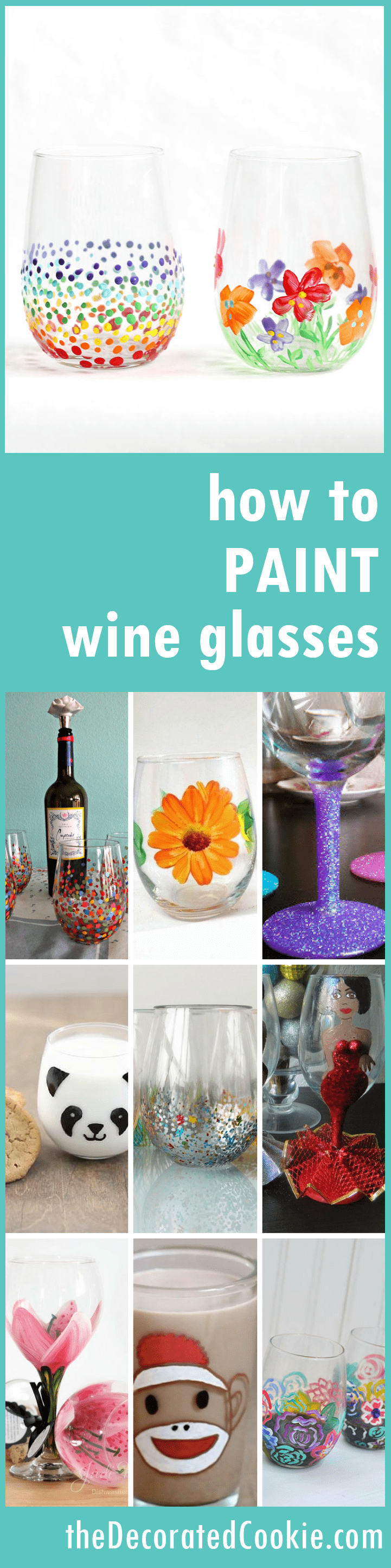how to paint on wine glasses 