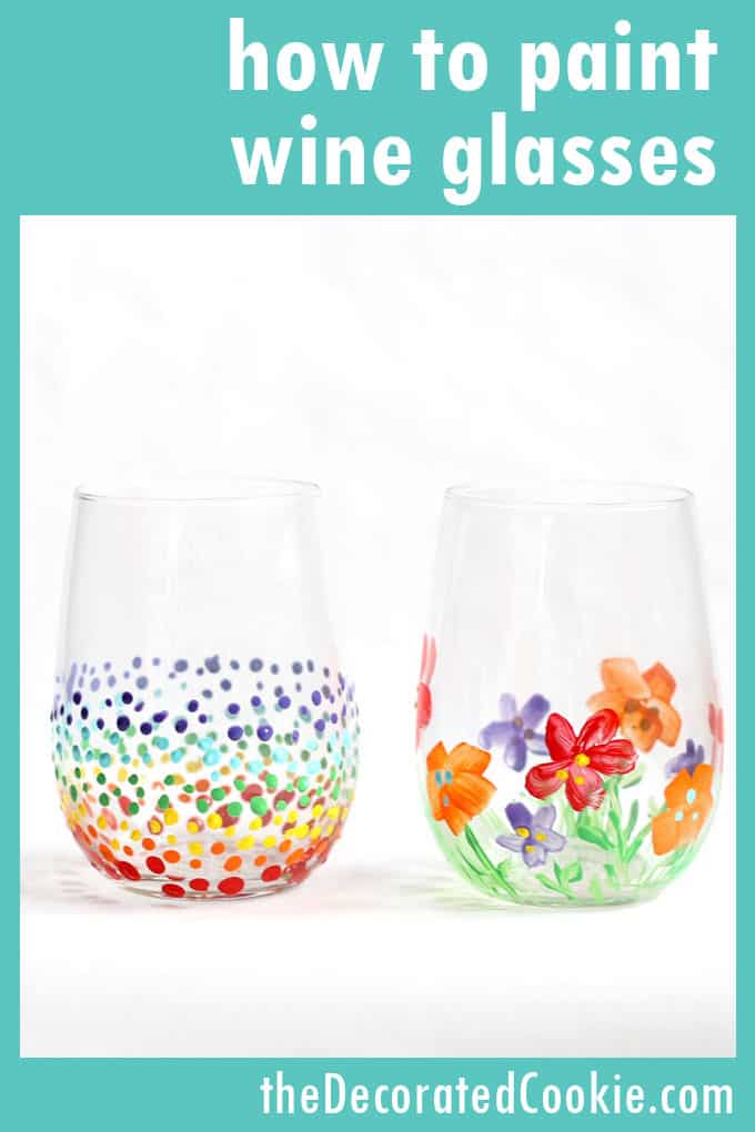 how to decorate wine glasses