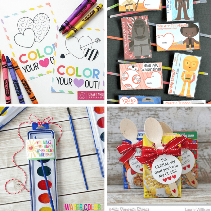 ULTIMATE roundup of classroom VALENTINES! Valentine's Day cards for kids for school parties -- most candy-free -- LINKS to supplies 