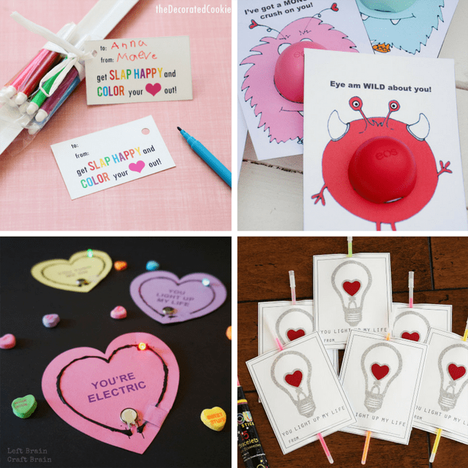 DIY School Valentine's Day Cards For Kids