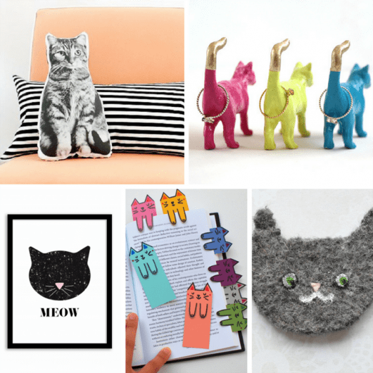 A roundup of awesome cat crafts for crazy cat ladies.