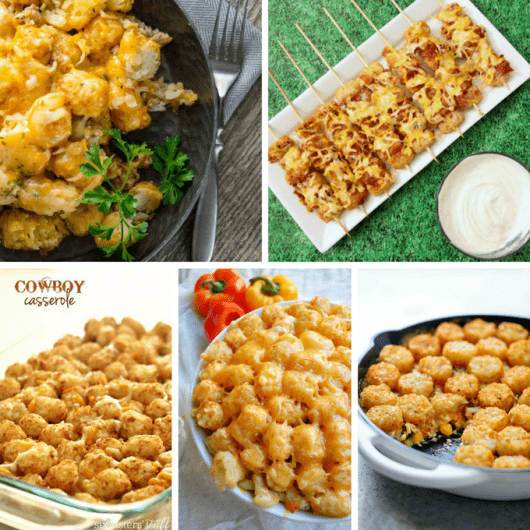 21 RECIPES THAT USE TATER TOTS as an ingredient.