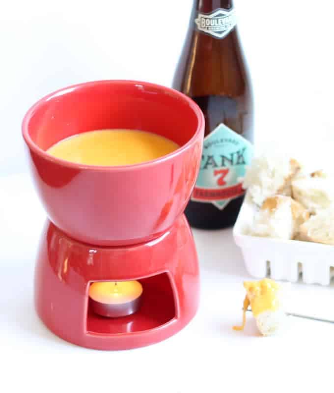 how to make EASY beer and cheese fondue