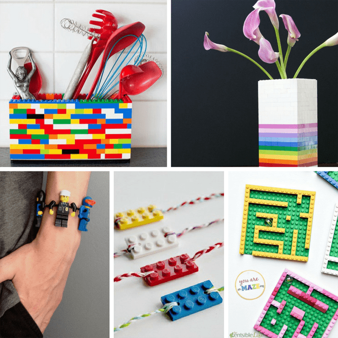 25 awesome LEGO crafts -- upcycled legos 