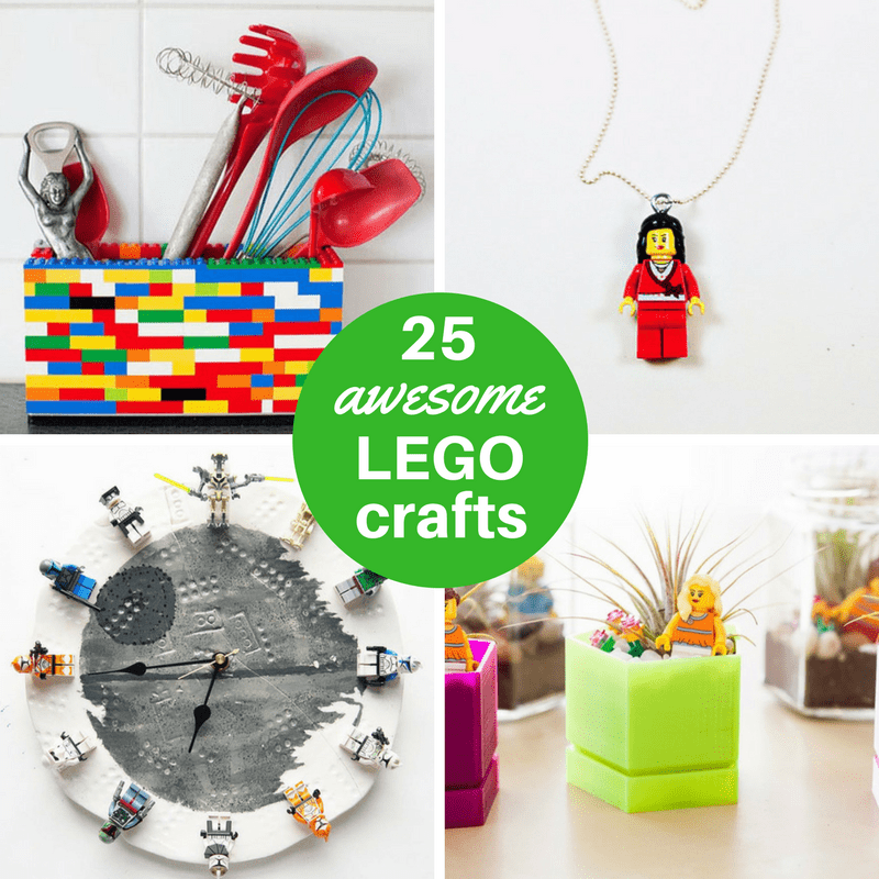 25 awesome LEGO crafts -- upcycled legos 