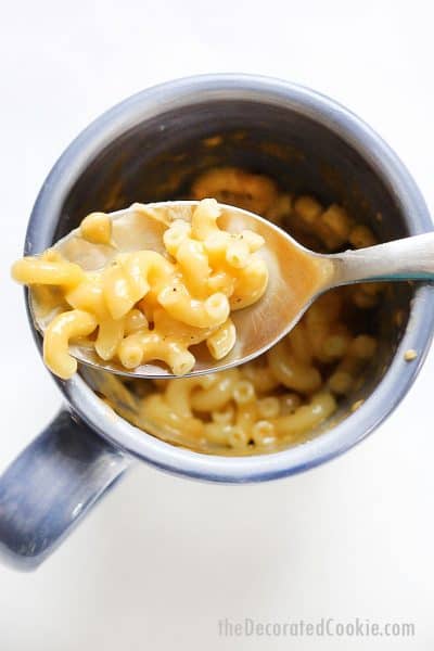 how to microwave mac and cheese in a mug in 5 minutes