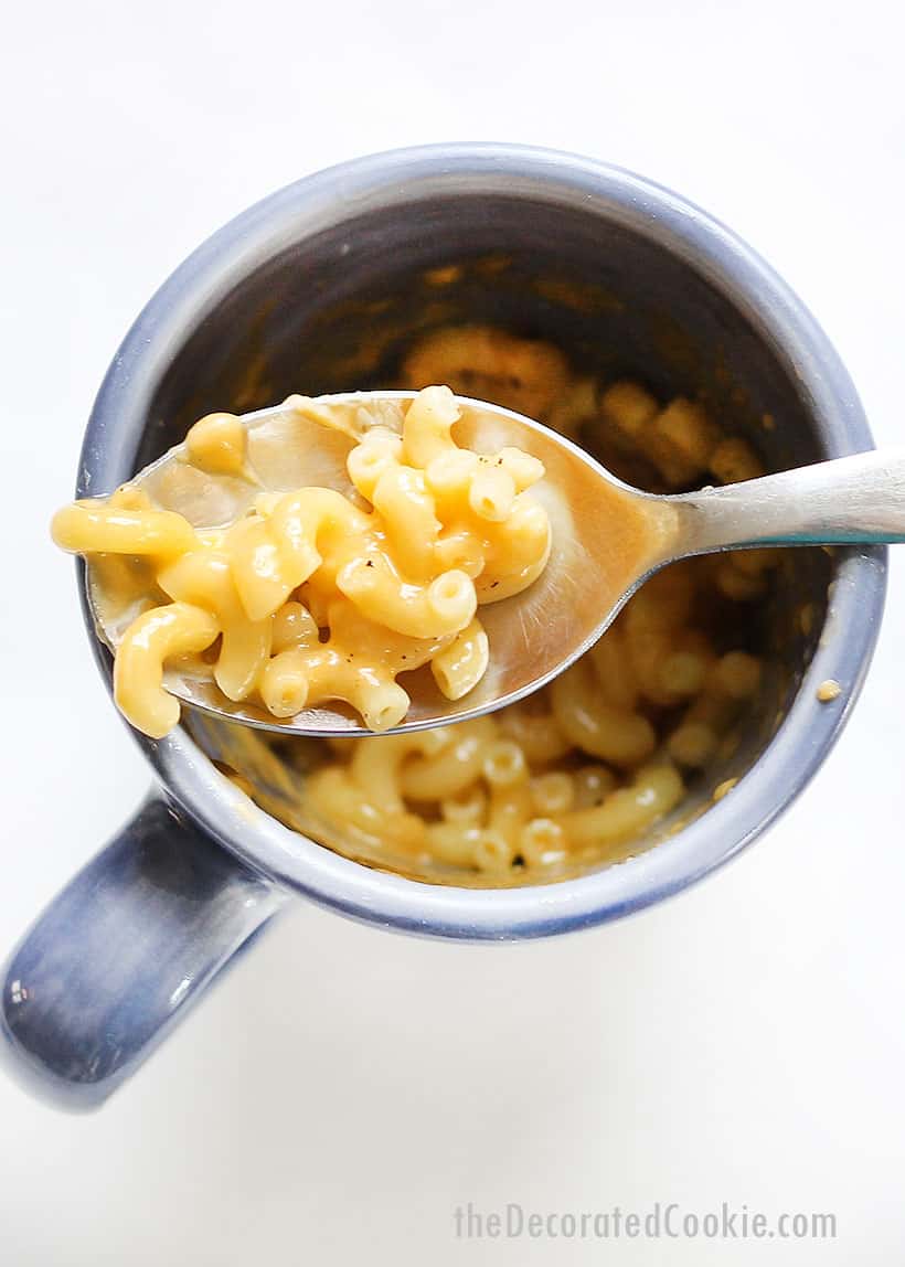 how to microwave mac and cheese in a mug in 5 minutes