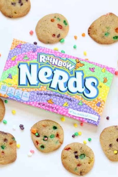rainbow Nerds cookie bites