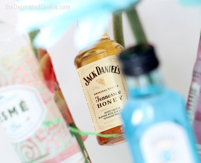 booze bouquet gift idea -- Mother's Day, birthday, housewarming, bridal shower, hostess gift and more! 