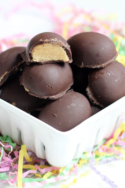 homemade chocolate peanut butter eggs -- copycat Reese's peanut butter eggs