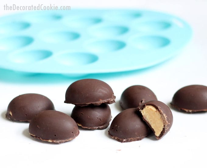 homemade chocolate peanut butter eggs -- copycat Reese's peanut butter eggs 