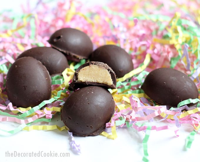 Chocolate Peanut Butter Easter eggs candy 