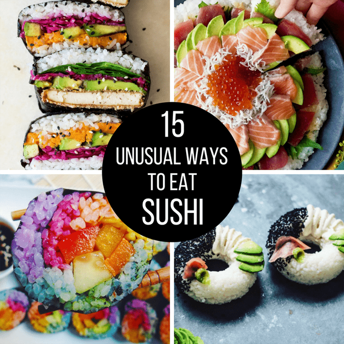 15 unusual ways to serve sushi