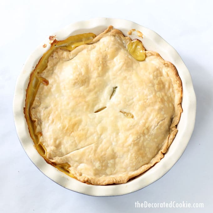 rotisserie chicken meal: easy chicken pot pie -- easy dinner 