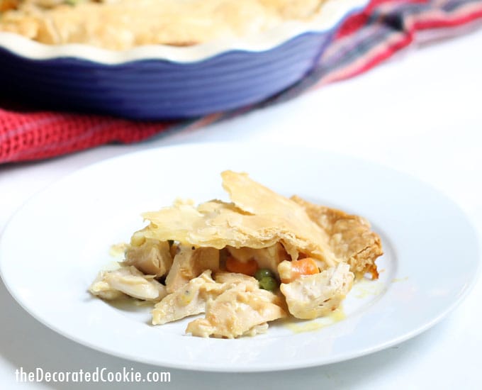 rotisserie chicken meal: easy chicken pot pie -- easy dinner 