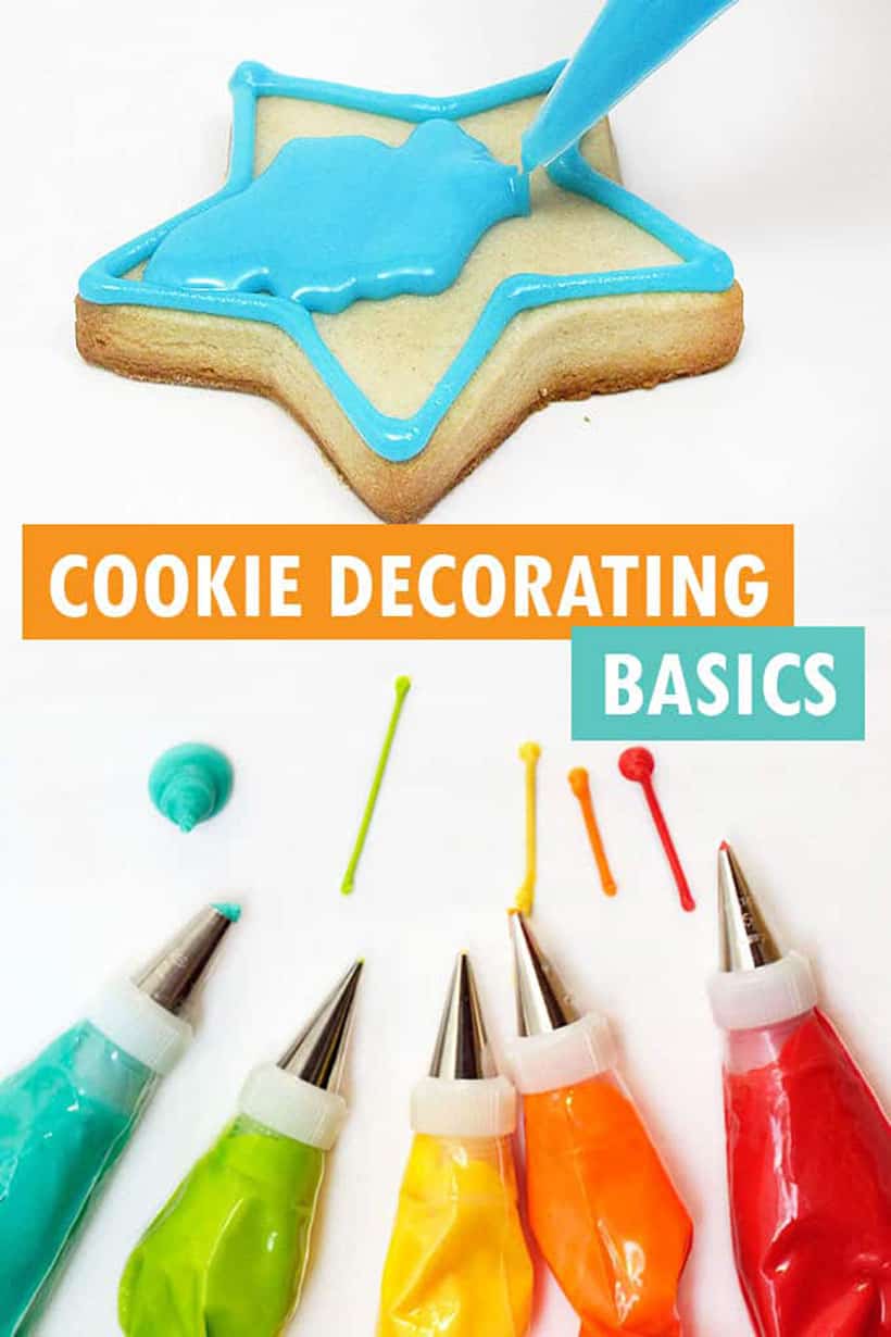 EASY COOKIE DECORATING -- Everything a beginner needs to learn how to decorate cookies. Recipes, piping instructions, flooding, and MORE. 