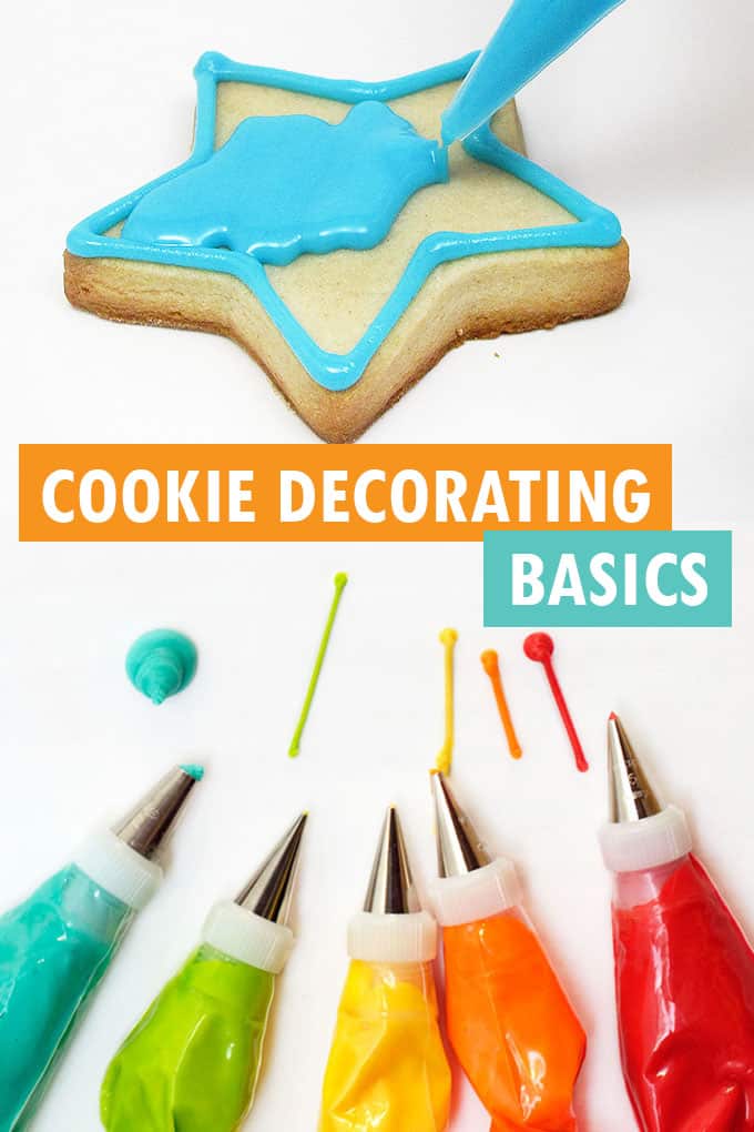 EASY COOKIE DECORATING -- basics on how to pipe and flood