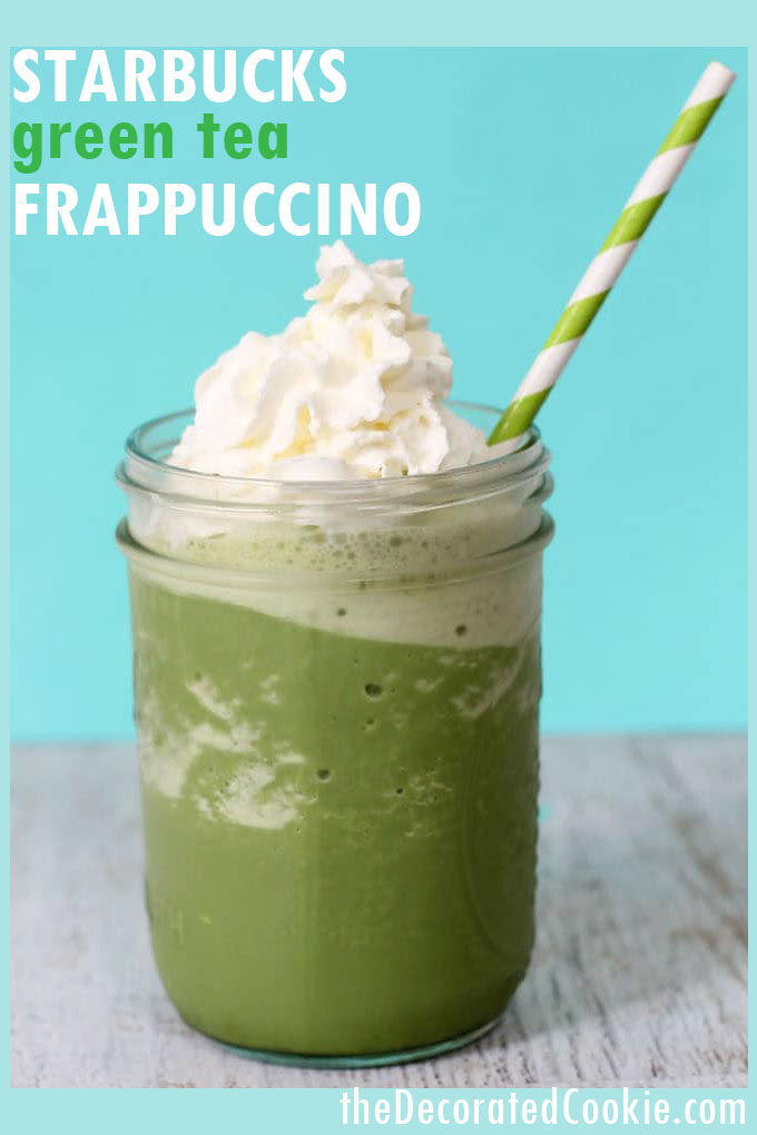 Grande green shop tea frappuccino calories