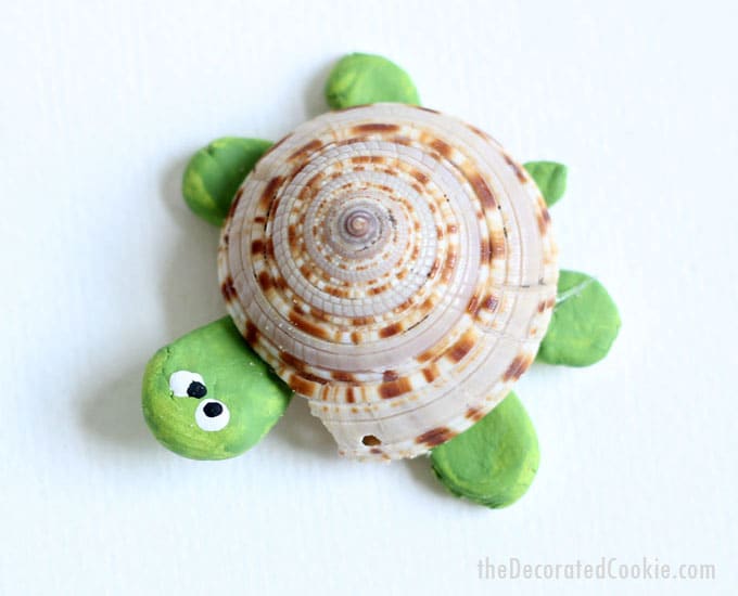 how to make sea shell creatures -- beach crafts -- summer -- sea animals 